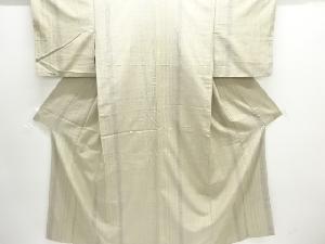 縞織り出し本場結城紬80亀甲着物(石下)